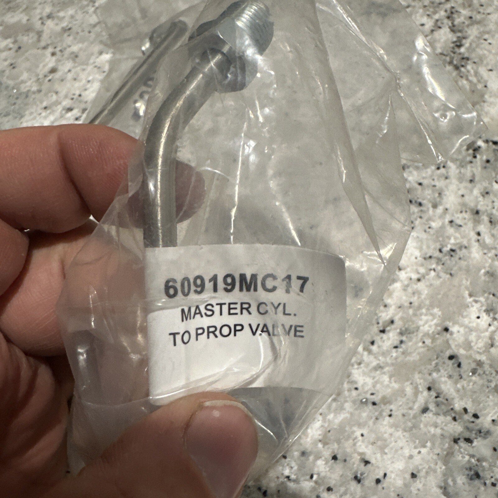 NOS Dorman stainless Brake line rear to calipers. P/N-60919MC17 (Misc/2) - Image 4