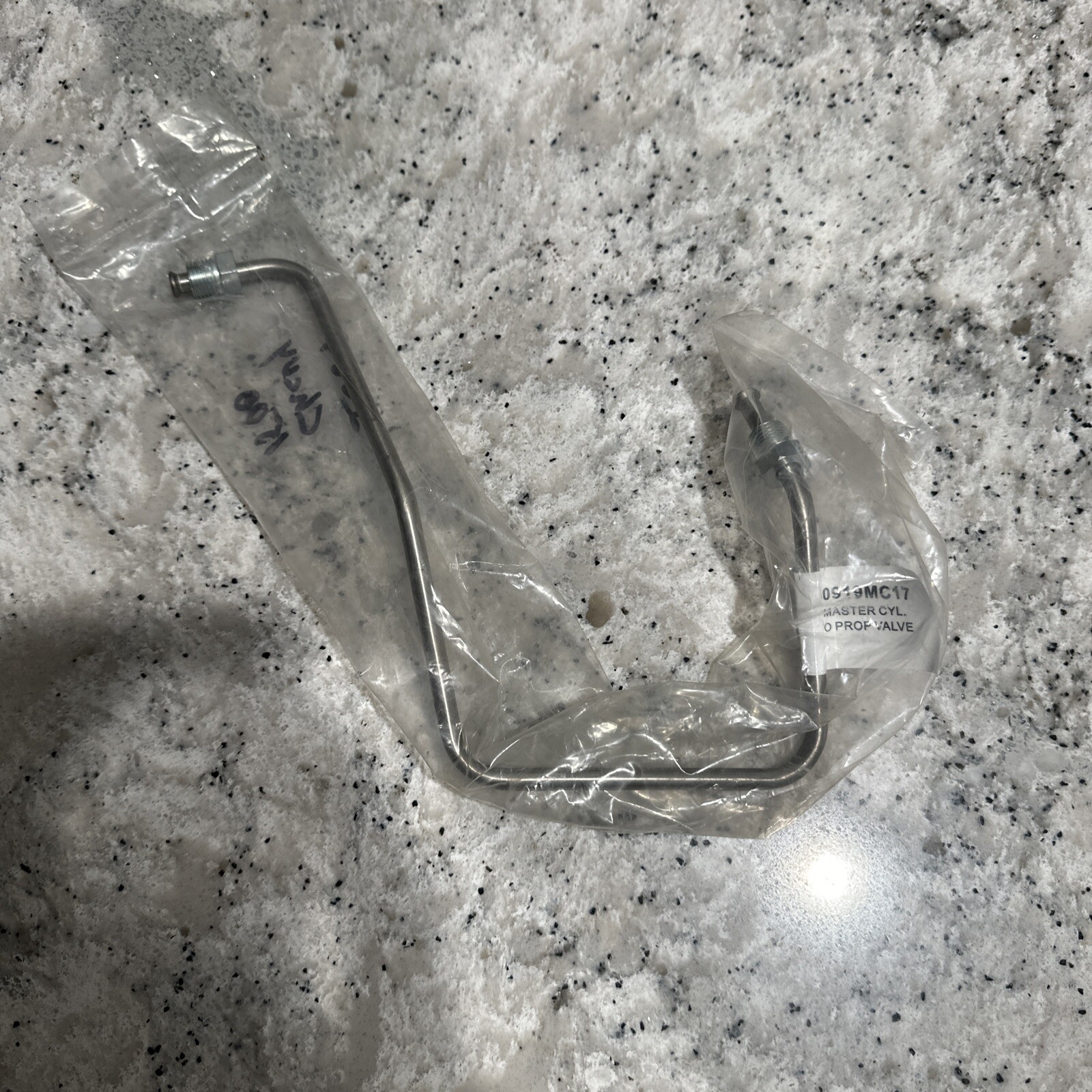 NOS Dorman stainless Brake line rear to calipers. P/N-60919MC17 (Misc/2)