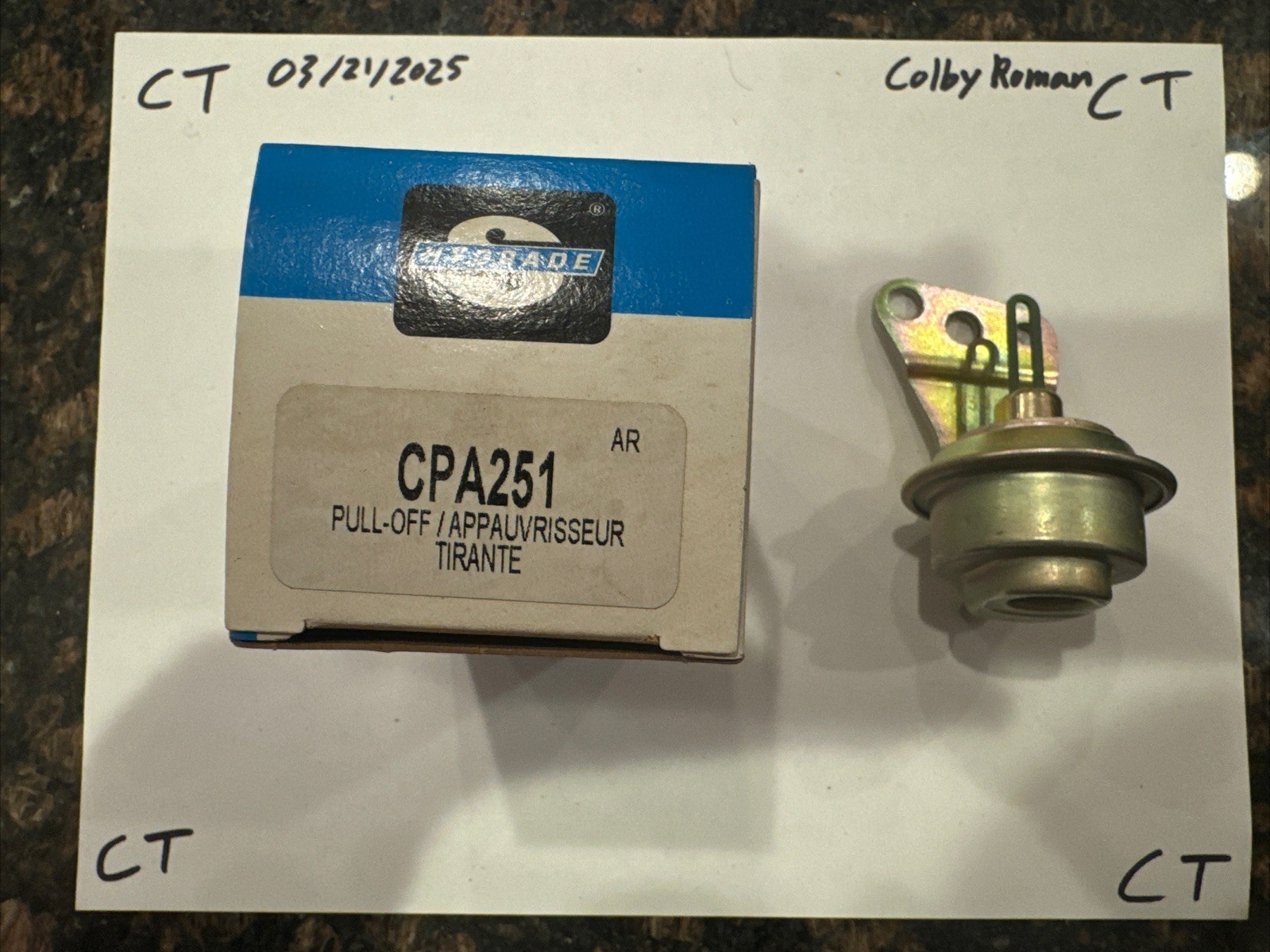 NOS Hygrade Choke Pull-Off Assembly CPA 251 - C100 - Image 3