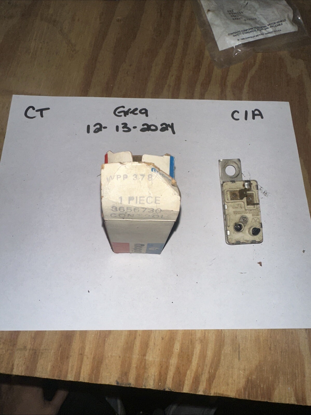 NOS MOPAR 1973 ELECTRIC CHOKE 3656730