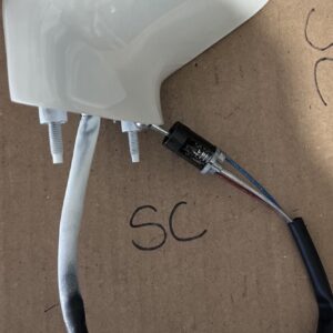 New Driver Side Left Manual Door Mirror Assembly, 25607496 Painted White