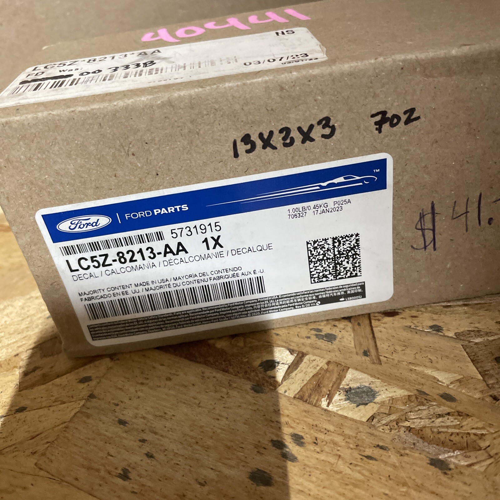 New Ford OEM Emblem LC5Z-8213-AA