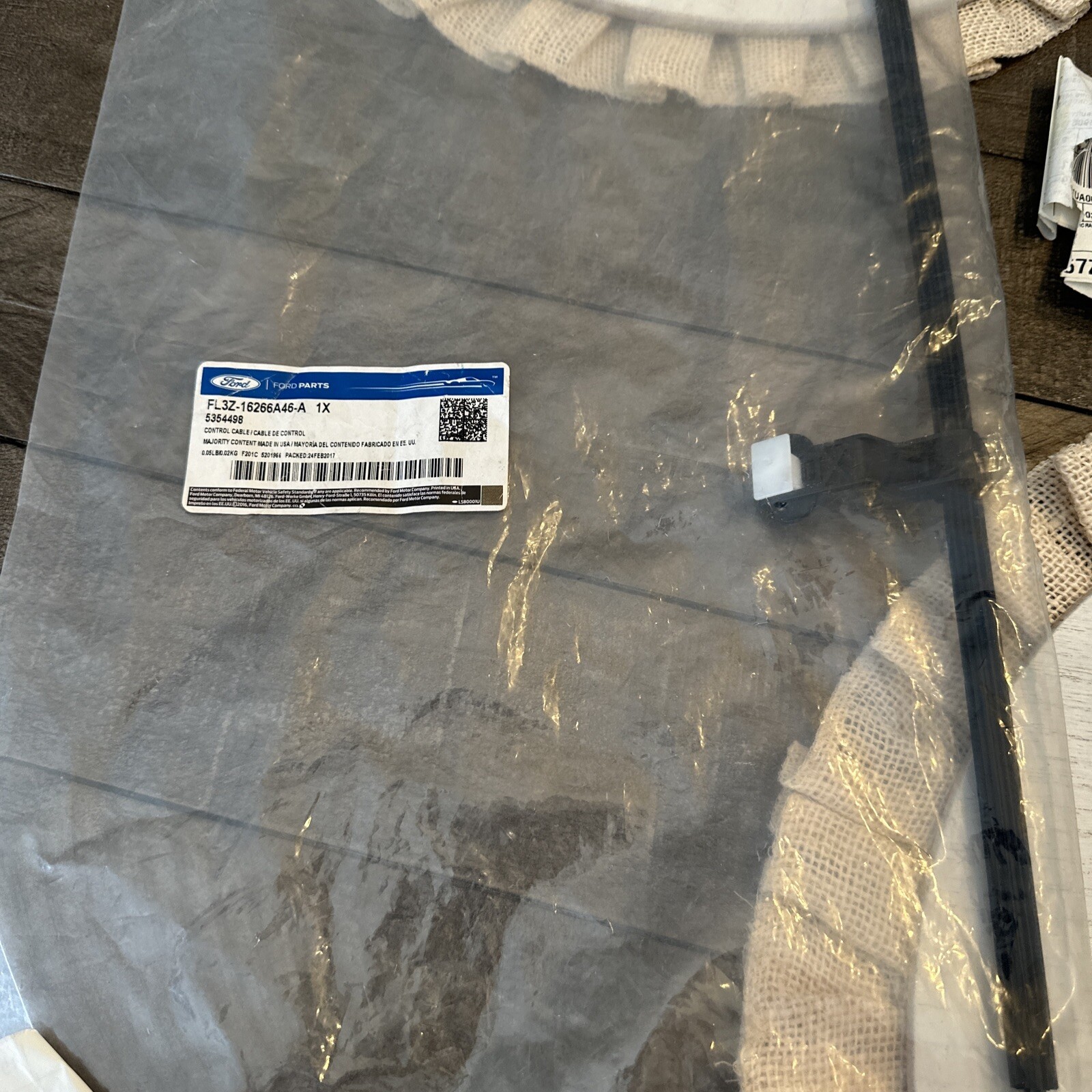 New Genuine Ford F-150 Front Door Latch Cable Right (2015-2016) OE FL3Z16266A46A