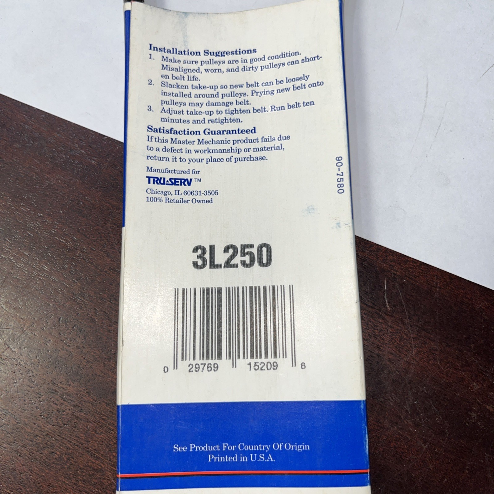 New Master Mechanic 3L250 Replacement Belt 3/8" x 25" V Belt 114801 - Image 4