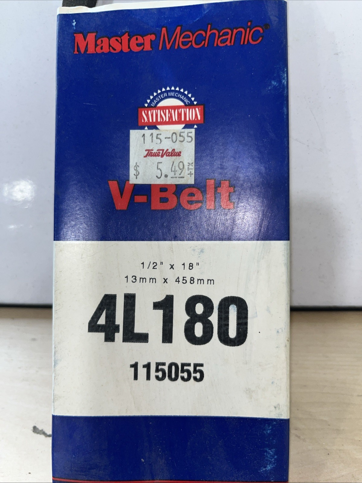 New Master Mechanic 4L180 Replacement Belt 1/2" x 18" V Belt 115055 - Image 3