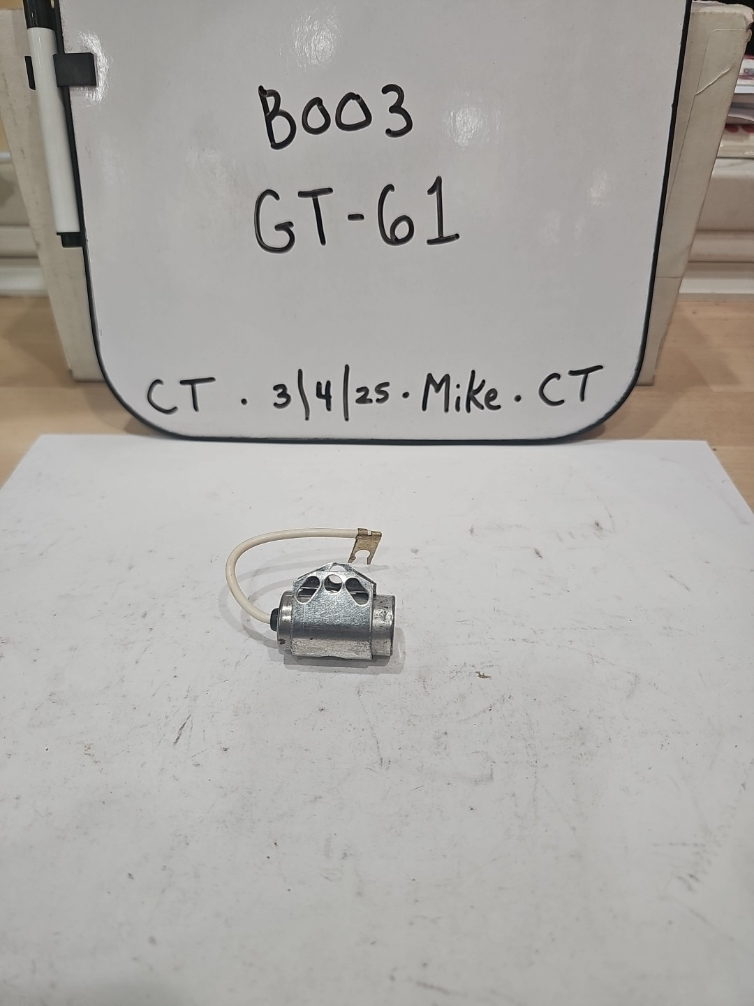 New NOS GM Delco Remy Distributor Condenser D203 1928111 Chevy Corvette Camaro - Image 3