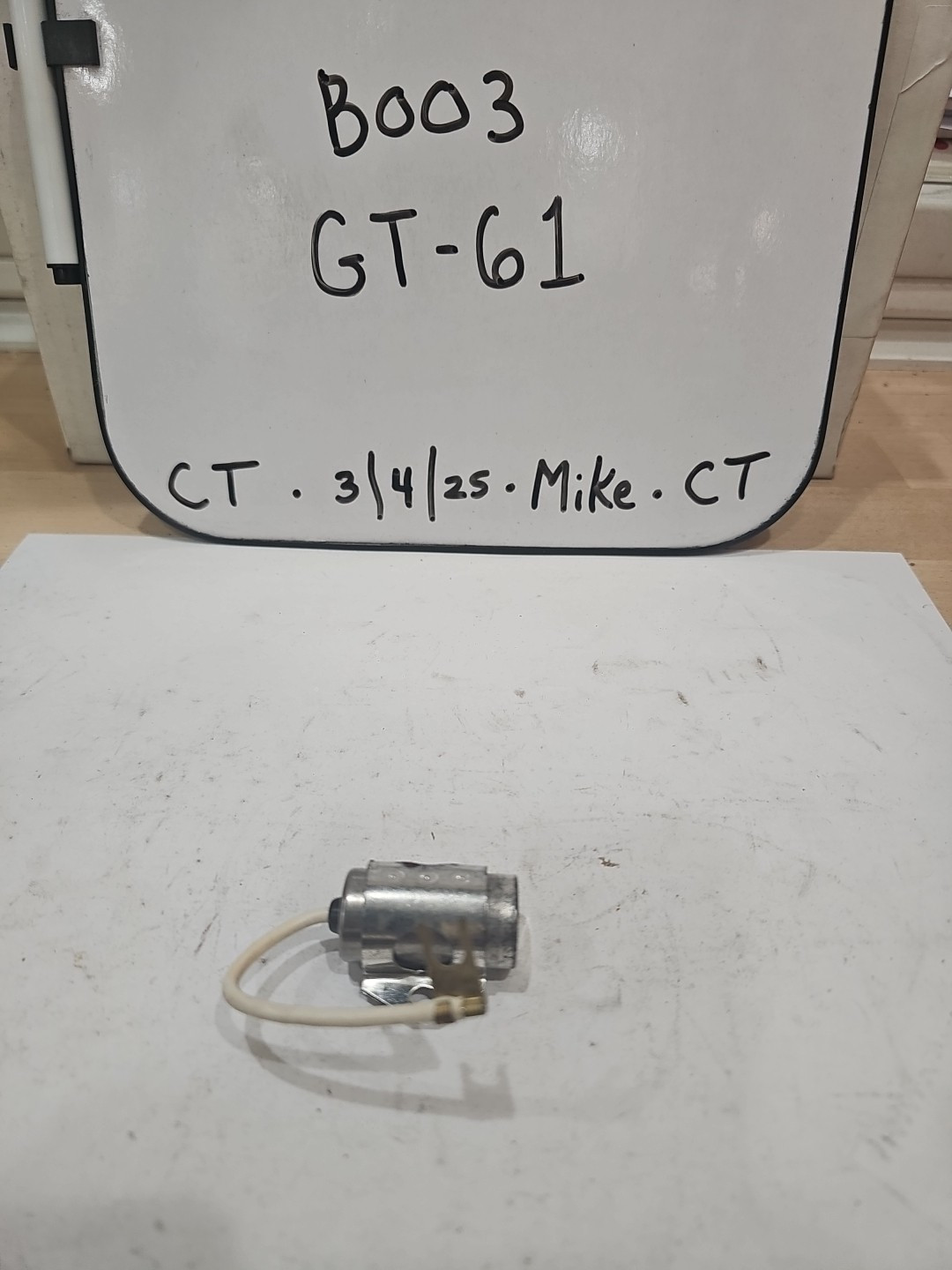 New NOS GM Delco Remy Distributor Condenser D203 1928111 Chevy Corvette Camaro