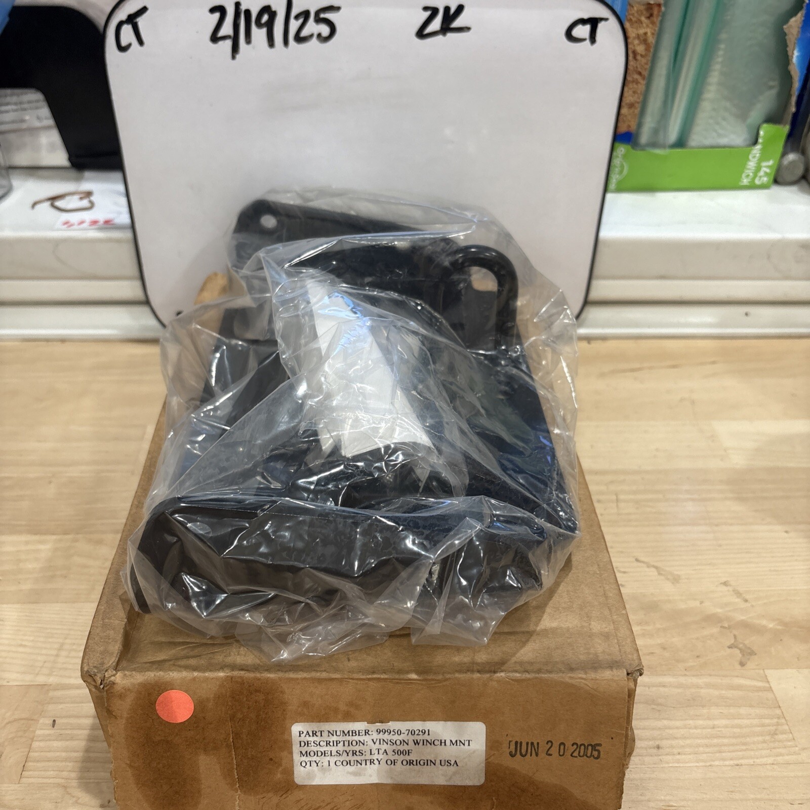 New OEM Suzuki LT-A 500 Vinson 2002-2007 Winch Mount Plate Kit 99950-70291