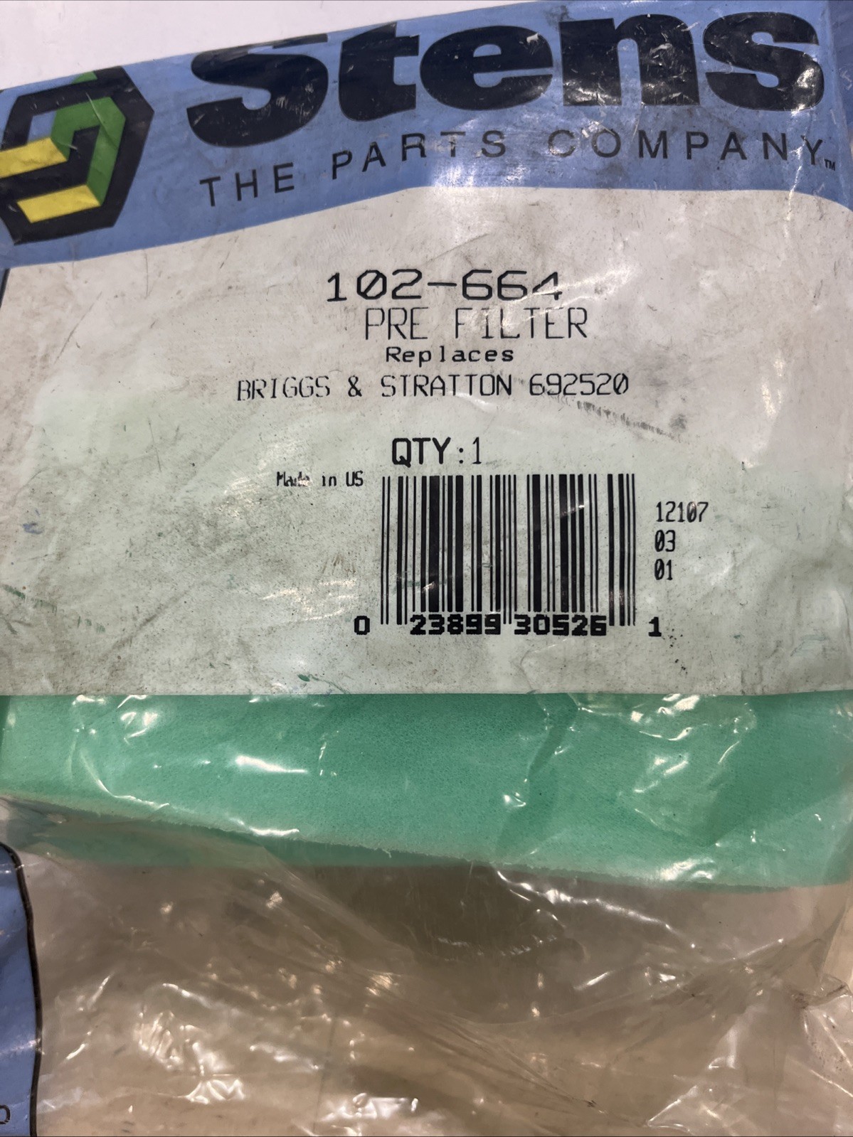 New Stens 102-664 Pre Filter For Briggs & Stratton V-Twin Vanguard Engine 692520 - Image 3