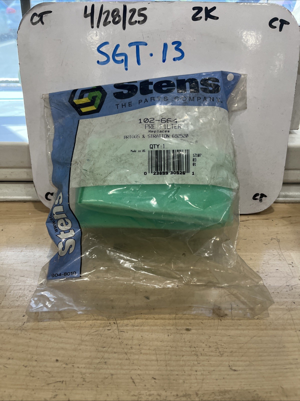 New Stens 102-664 Pre Filter For Briggs & Stratton V-Twin Vanguard Engine 692520