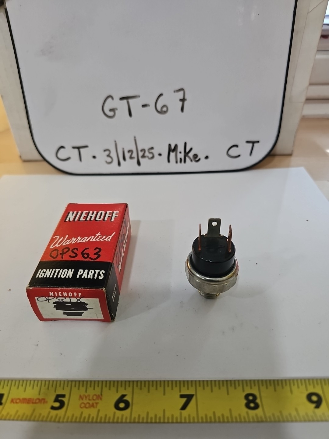 Niehoff / Standard OPS63 Oil Pressure Switch