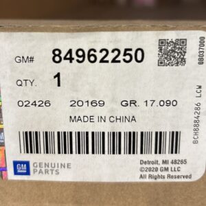 OEM GM 5'9" Bed Hard Tonneau Cover Rail Kit 84962250 Silverado Sierra 19-21 NOS