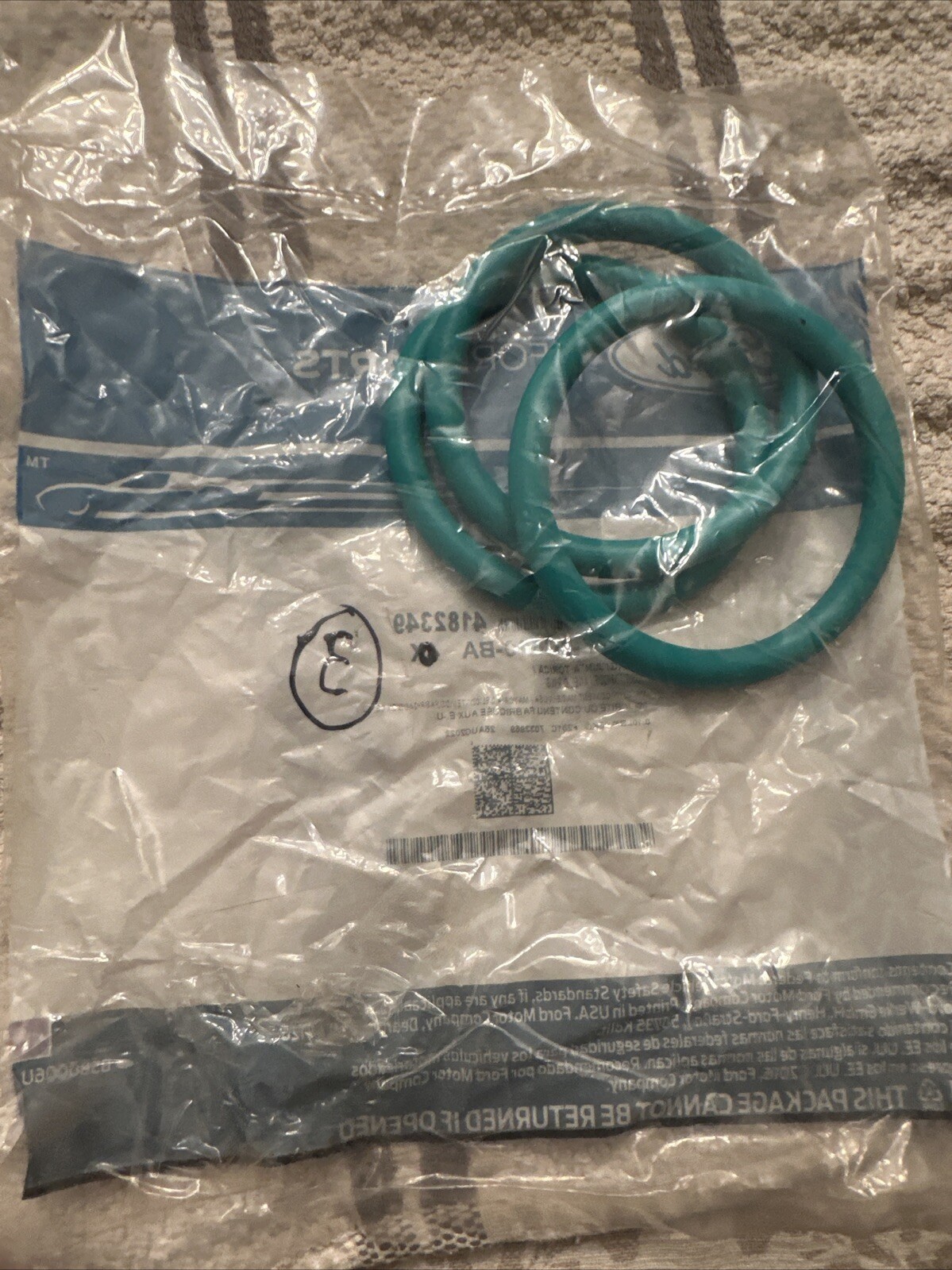 OEM NEW Oil Cooler (3)O-Ring Seal F-Series 1C3Z-6C610-BA - Image 3