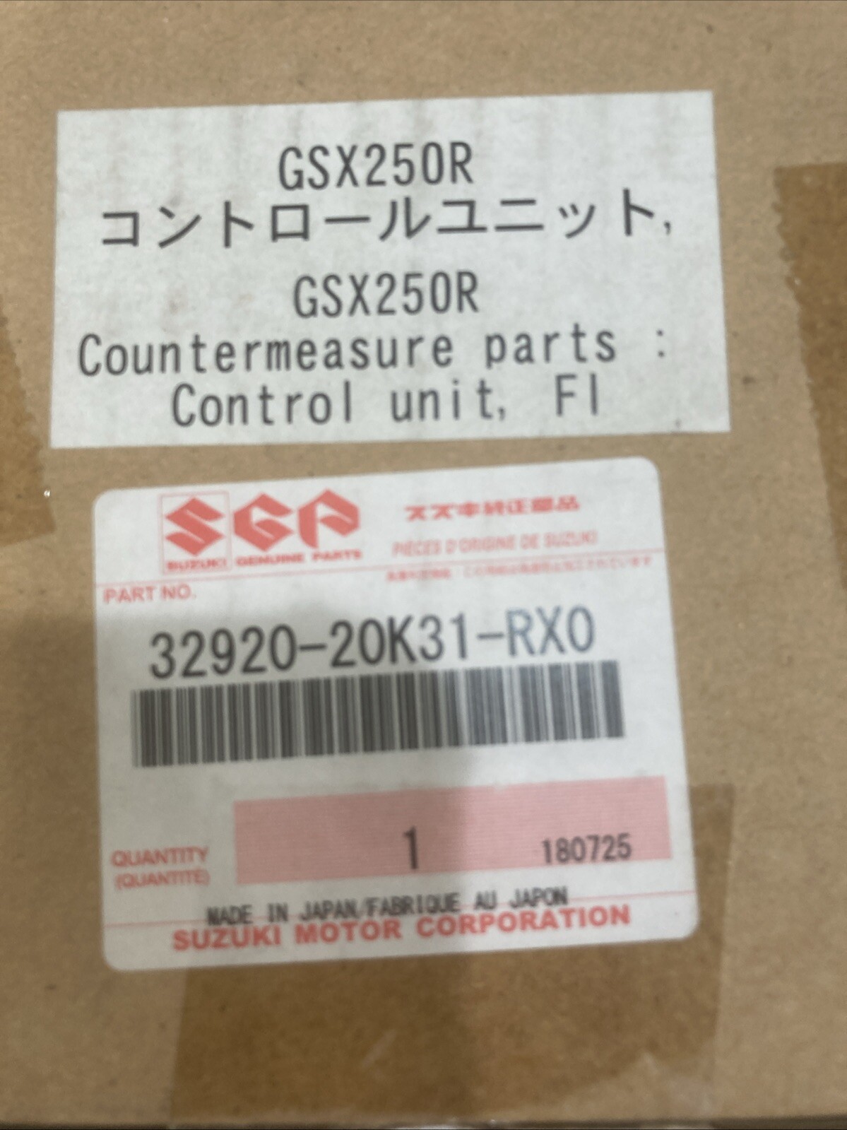 OEM Suzuki 32920-20K31-RX0 Engine Control Unit Module for GSX250R - Image 3