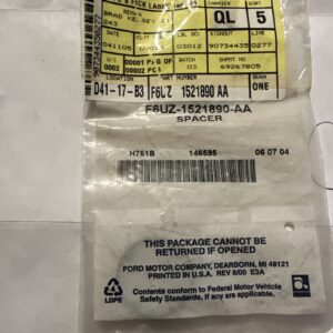 ONE OEM FORD 1996 E-150/E-350 VAN "SPACER" DOOR LOCK CYLINDER, F6UZ-1521890-AA