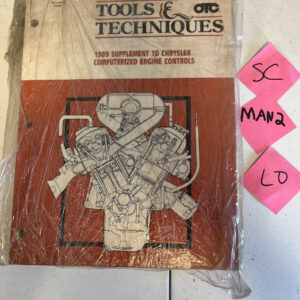 OTC Tools & Techniques 1989 Supplement to Chrysler Computerized Engine Controls