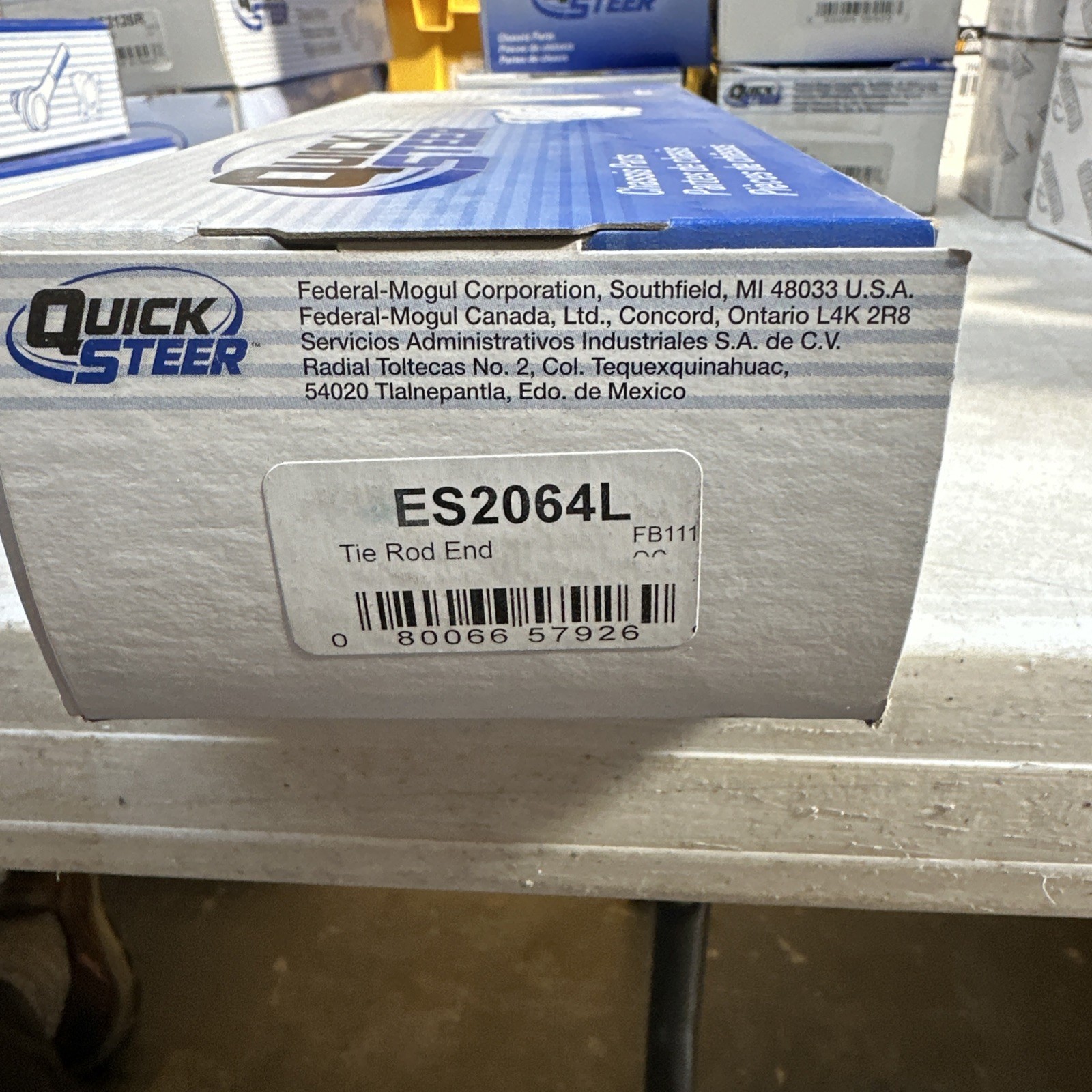 One New QuickSteer Steering Tie Rod End Left Outer ES2064L for Ford - Image 3