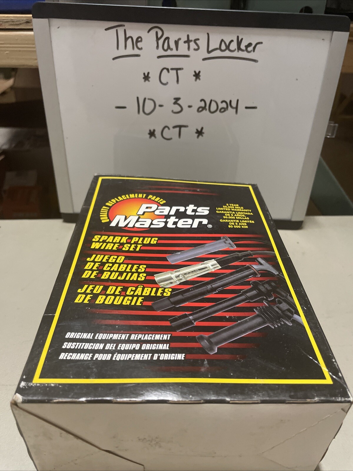 PARTS MASTER SPARK PLUG WIRE SET, UNIVERSAL RESISTOR IGNITION WIRE SET, 26906