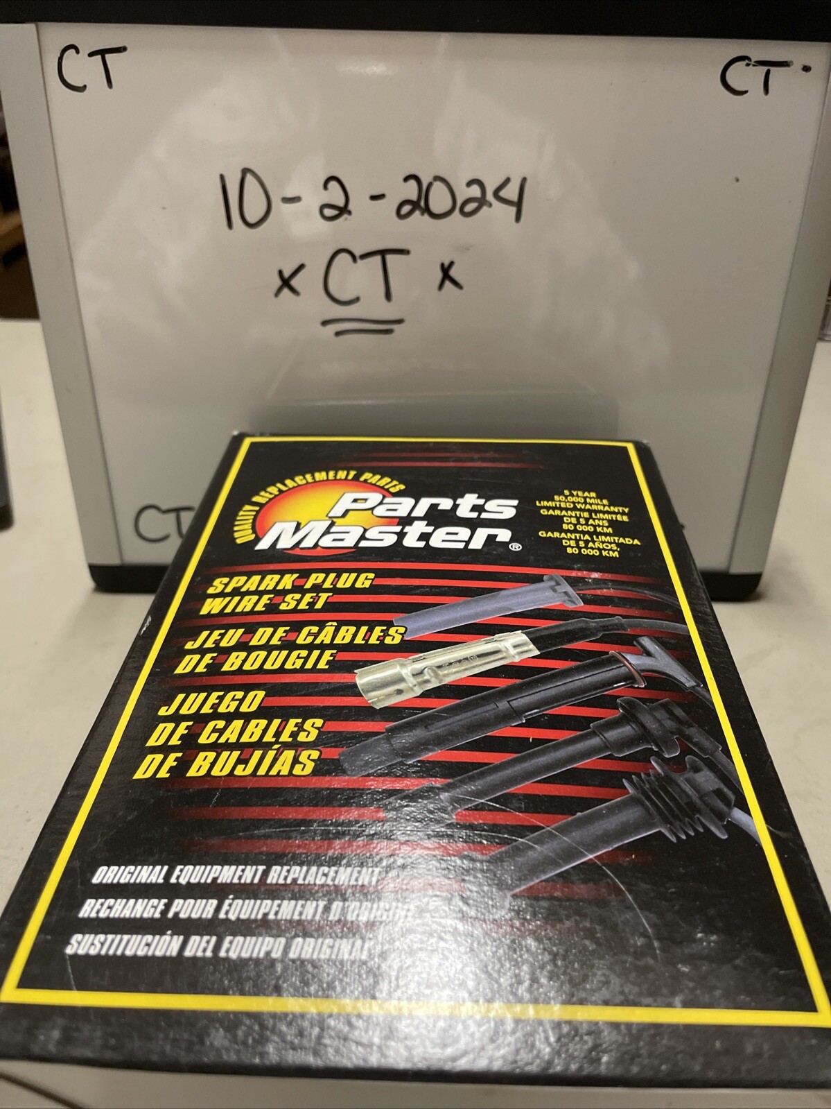 PARTS MASTER SPARK PLUG WIRE SET, UNIVERSAL RESISTOR IGNITION WIRE SET, 27695