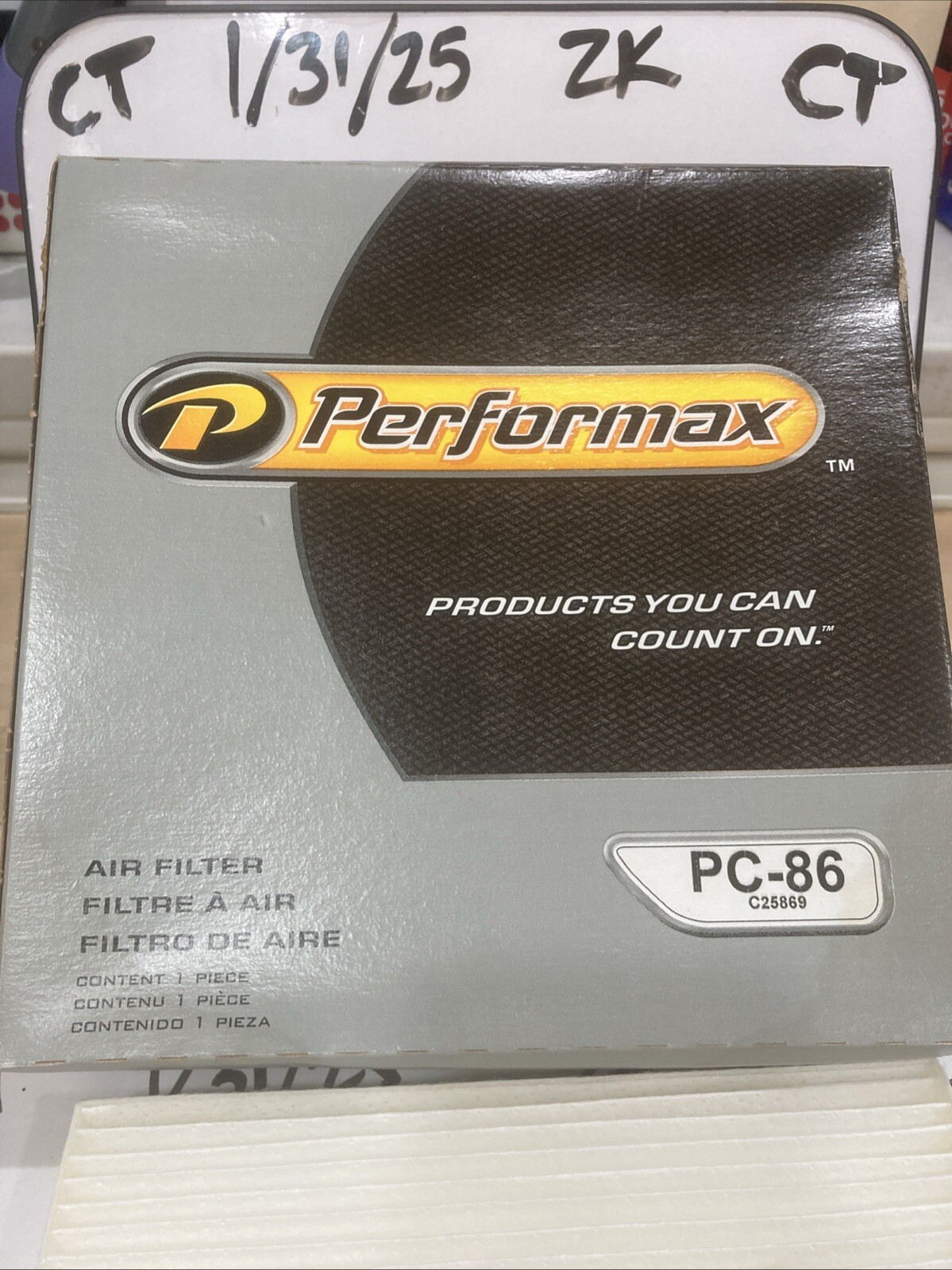 PERFORMAX PC-86 Cabin Air Filter- (Alt-Wix 24313)