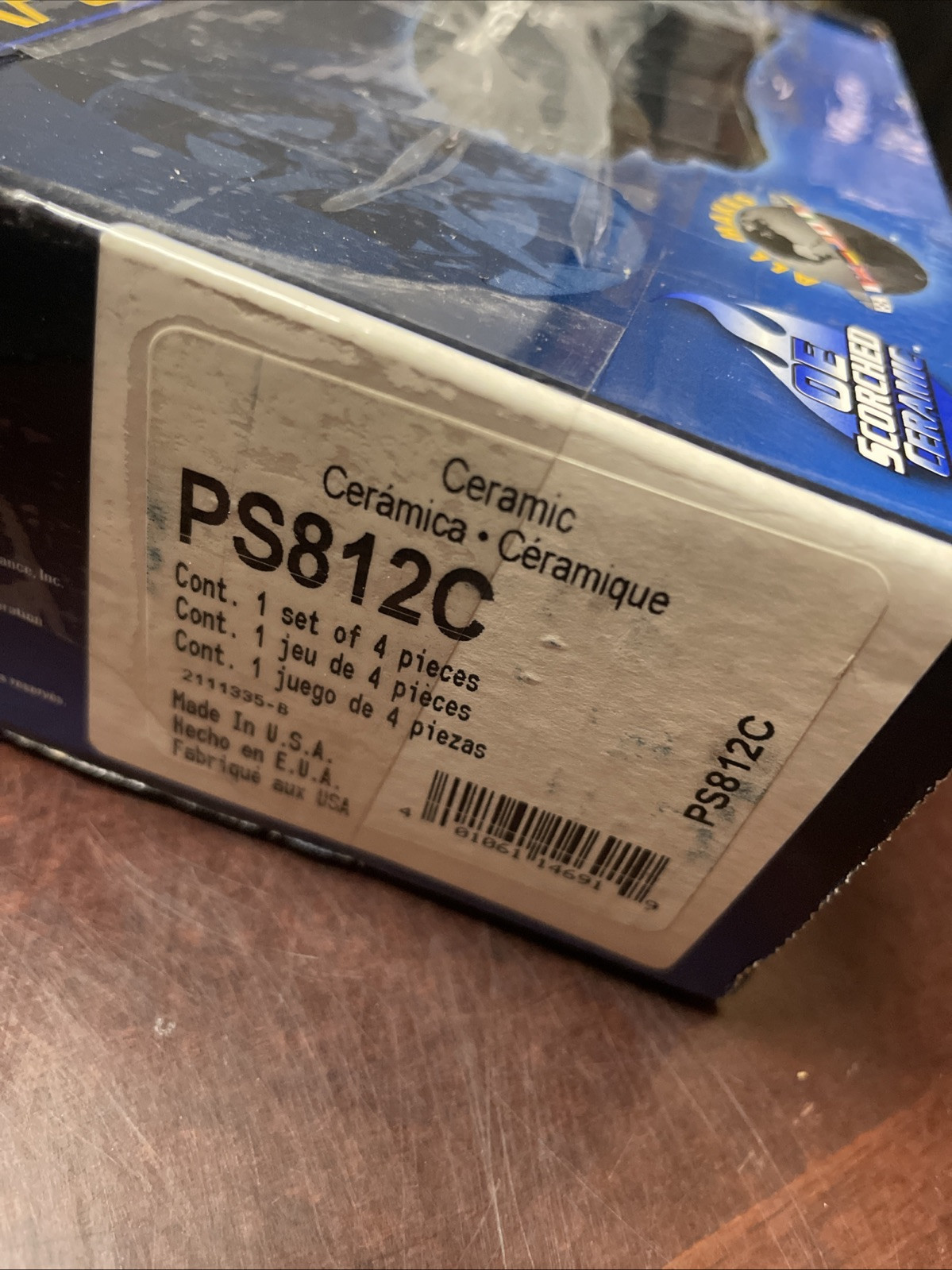 PS812C Perfect Stop By Wagner Ceramic Disc Brake Pad Set - Image 4