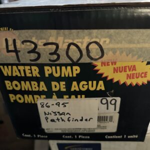 Partsmaster 43300 Engine Water Pump for WPN004 WPN-004 WP-695 US9104 T3112