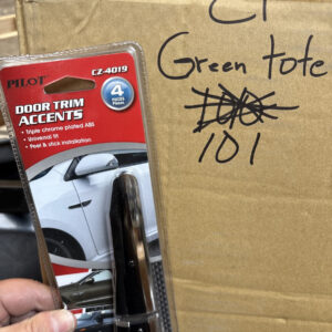 Pilot CZ4019 Chrome Sport 4-piece Door Trim Car Accents "SPORT" Peel & Stick