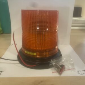 Preco Safety Light 12-24  Volt Model 4261 Amber (2x Flash) Flange/Pipe Mount