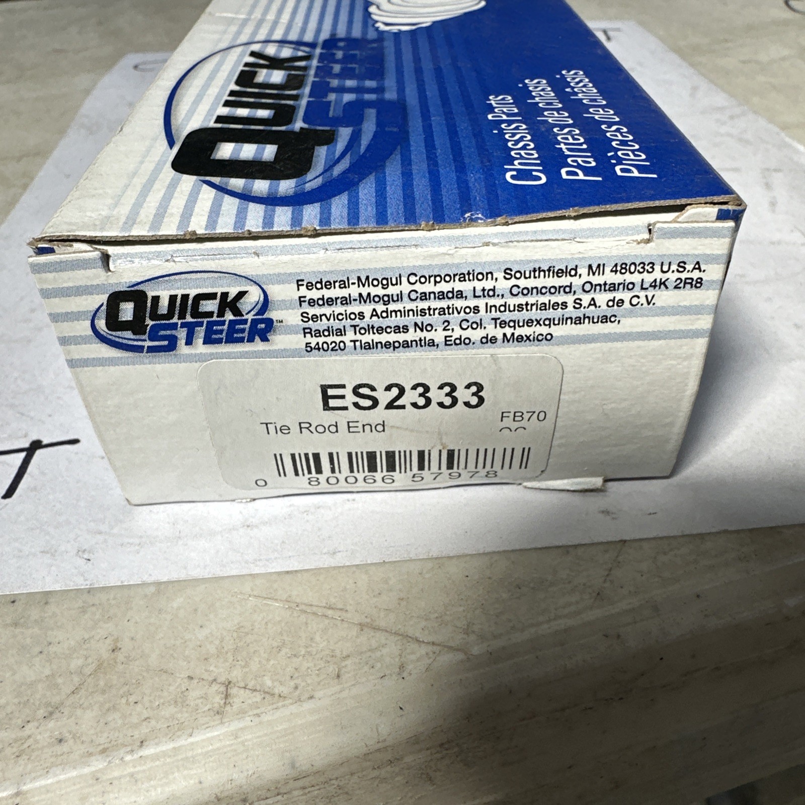 Quick Steer ES2333 Steering Tie Rod End For Select 82-97 Nissan Models - Image 3