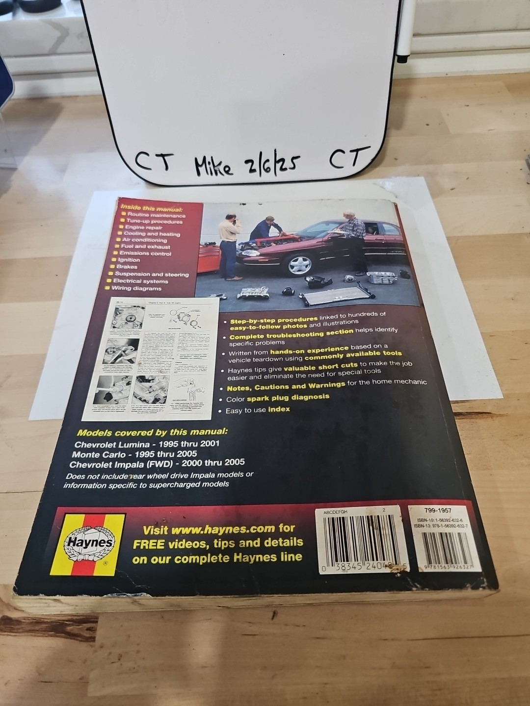 Repair Manual Haynes 24048 95-05 Chevy Lumina, Monte Carlo, And Impala FWD - Image 3