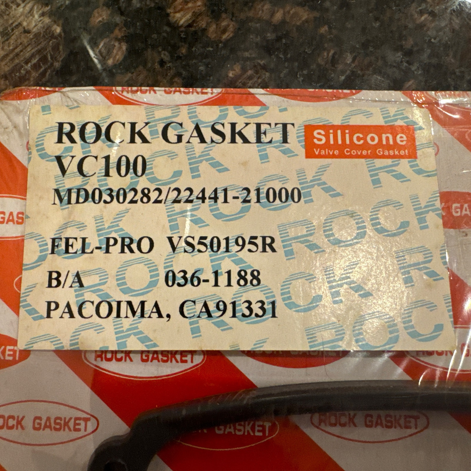Rock Gasket VC100 Fel-Pro VS50195R - Image 3