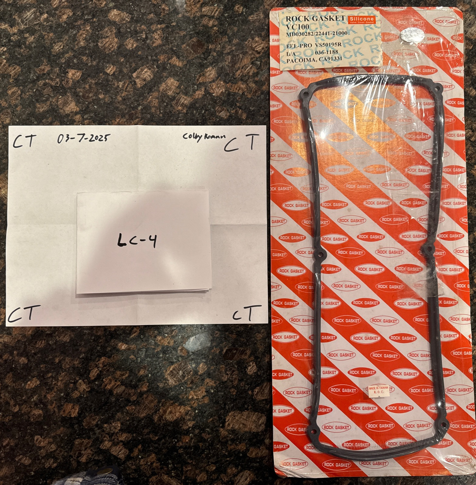 Rock Gasket VC100 Fel-Pro VS50195R