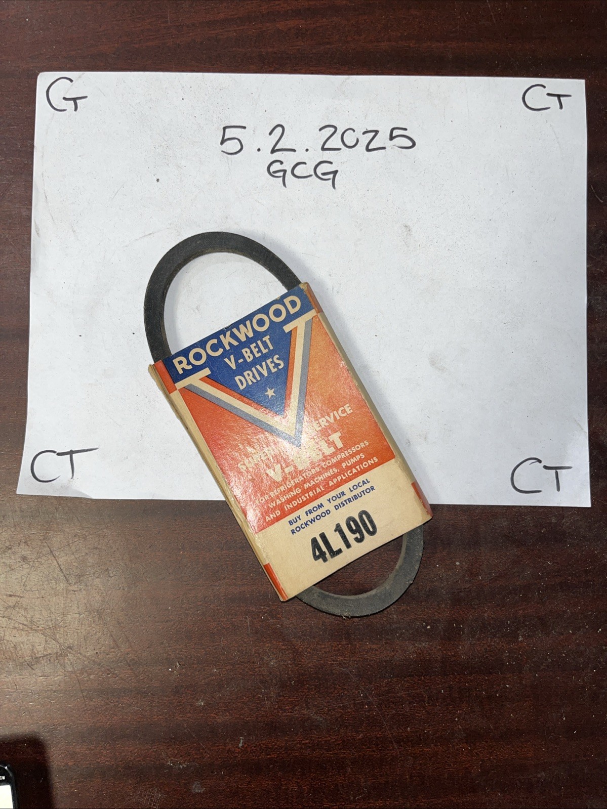 Rockwood V Belt 4L190