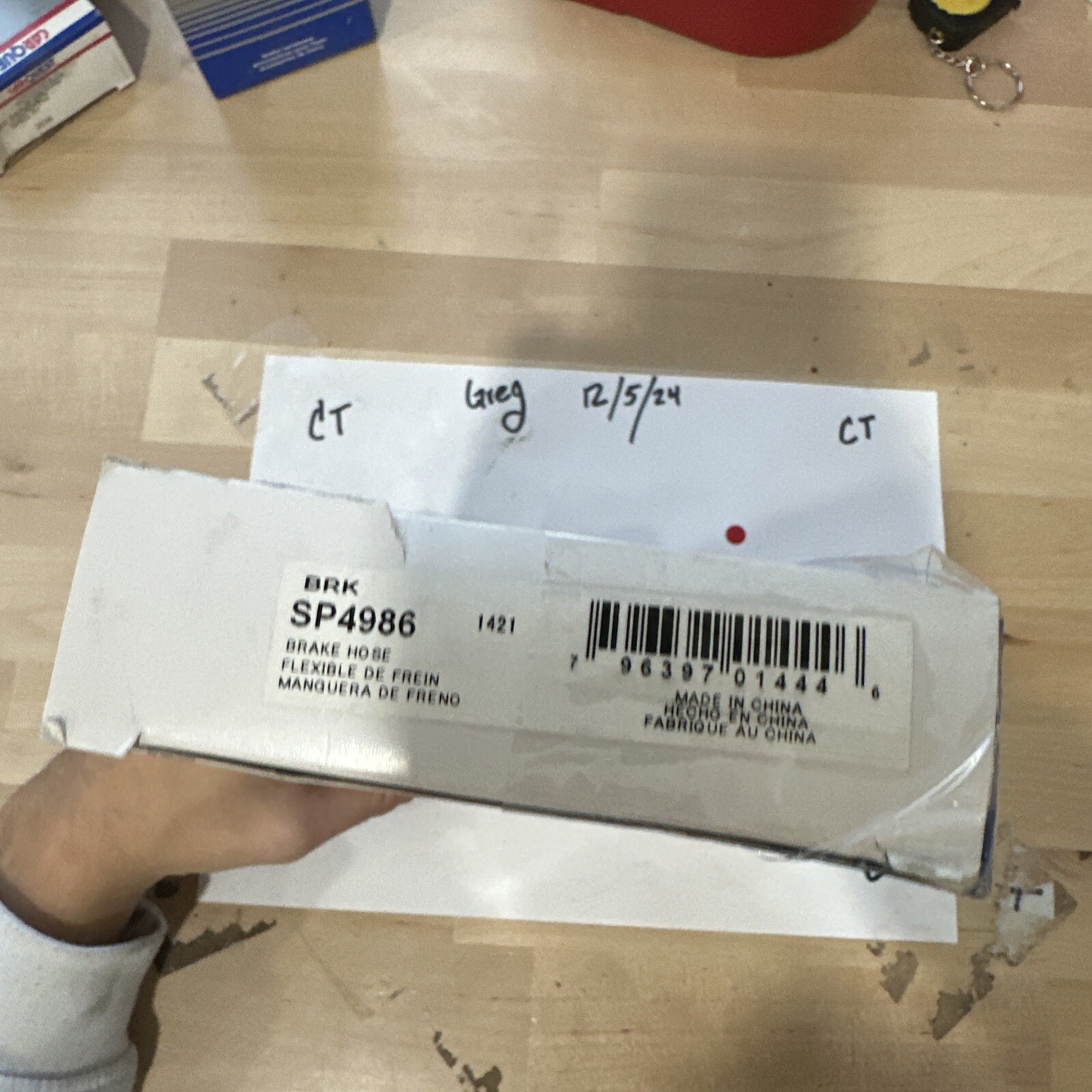 SP4986 Car Quest Brake Hose