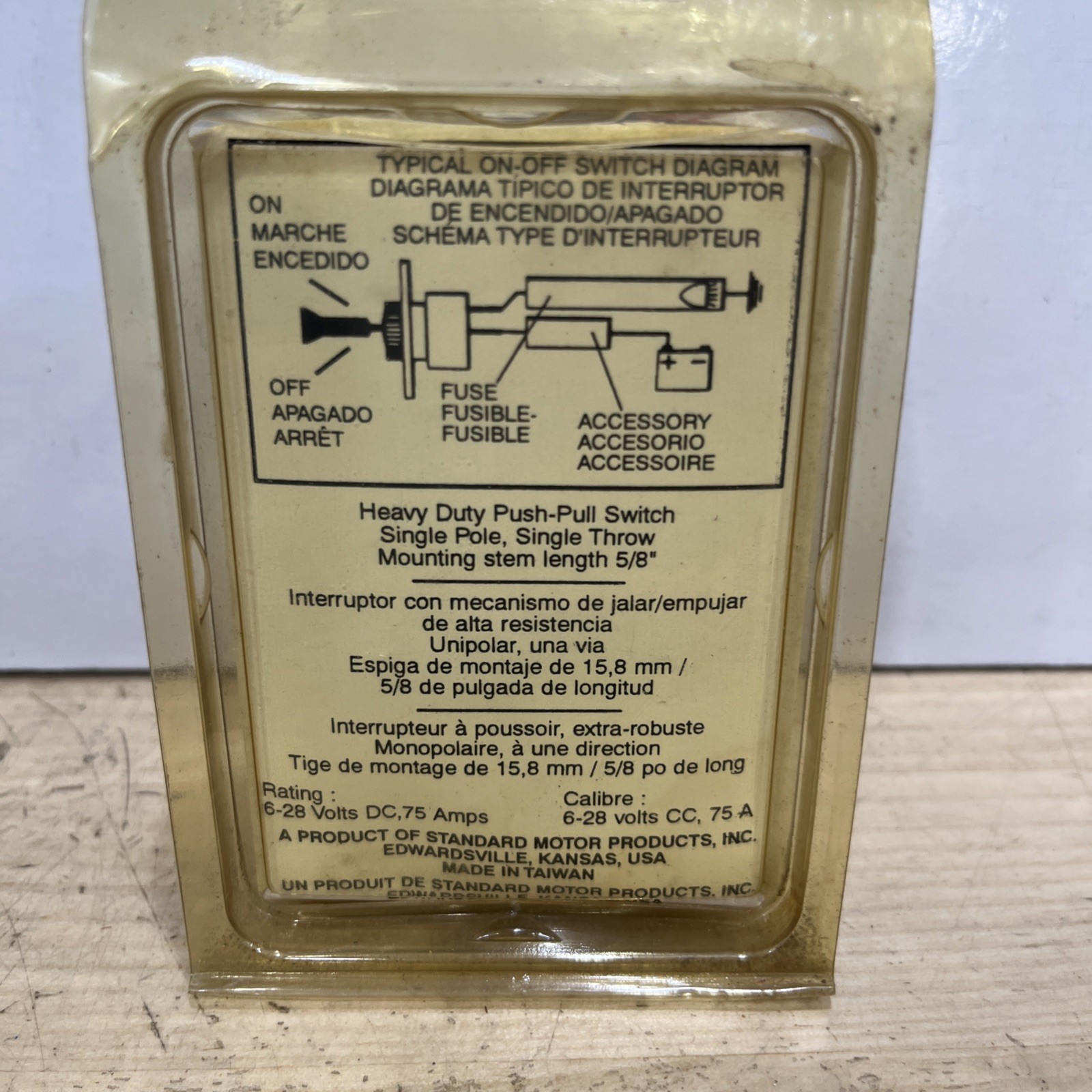STANDARD DS-175 Heavy Duty Metal Chrome Push Pull Switch - Image 5