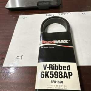 Serpentine Belt-Automotive V-Ribbed Belt(Standard) Roadmax 6K598AP