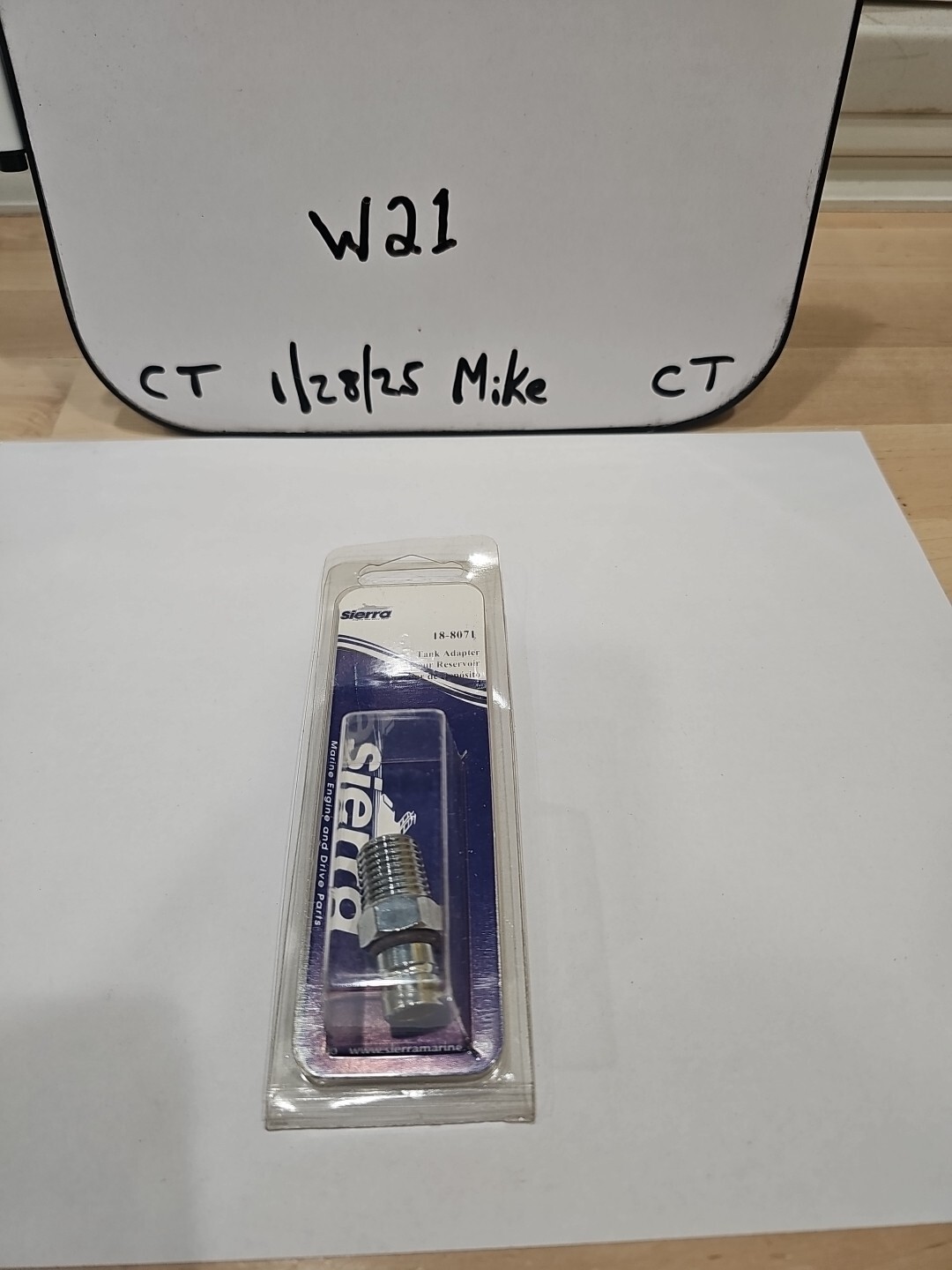 Sierra 18-8071 Marine Fuel Line Connector Chrysler/Force, Male 1/4" NPT Threads