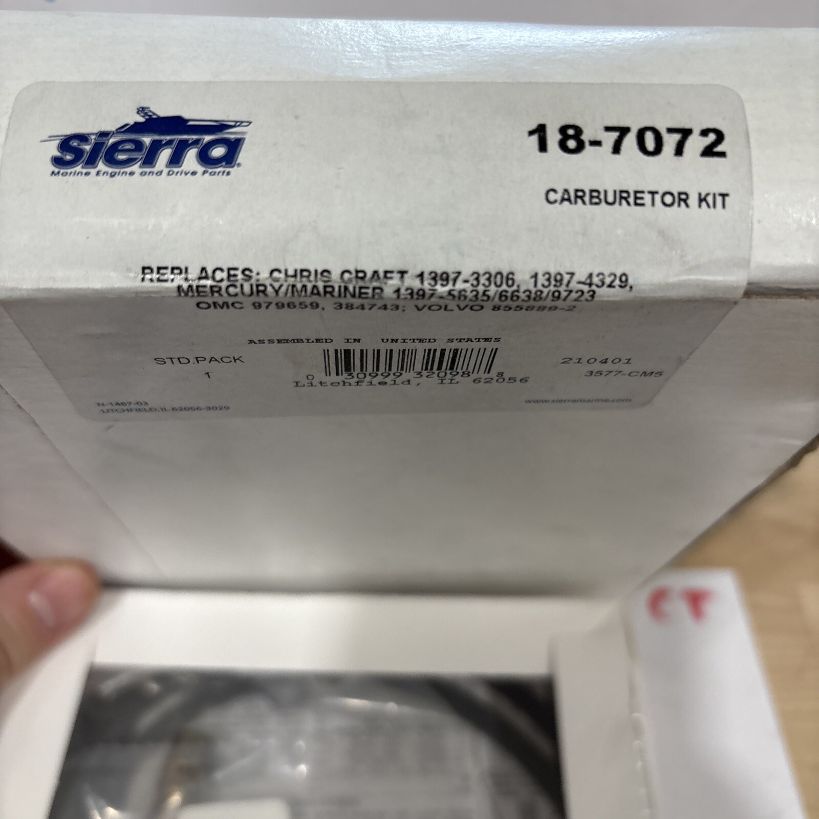 Sierra International, 18-7072, Carburetor Kit - Image 4