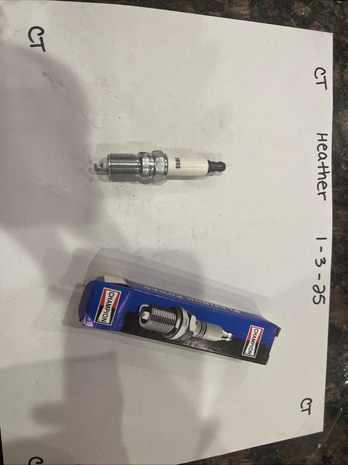 Spark Plug-Platinum Power Champion Spark Plug 3983