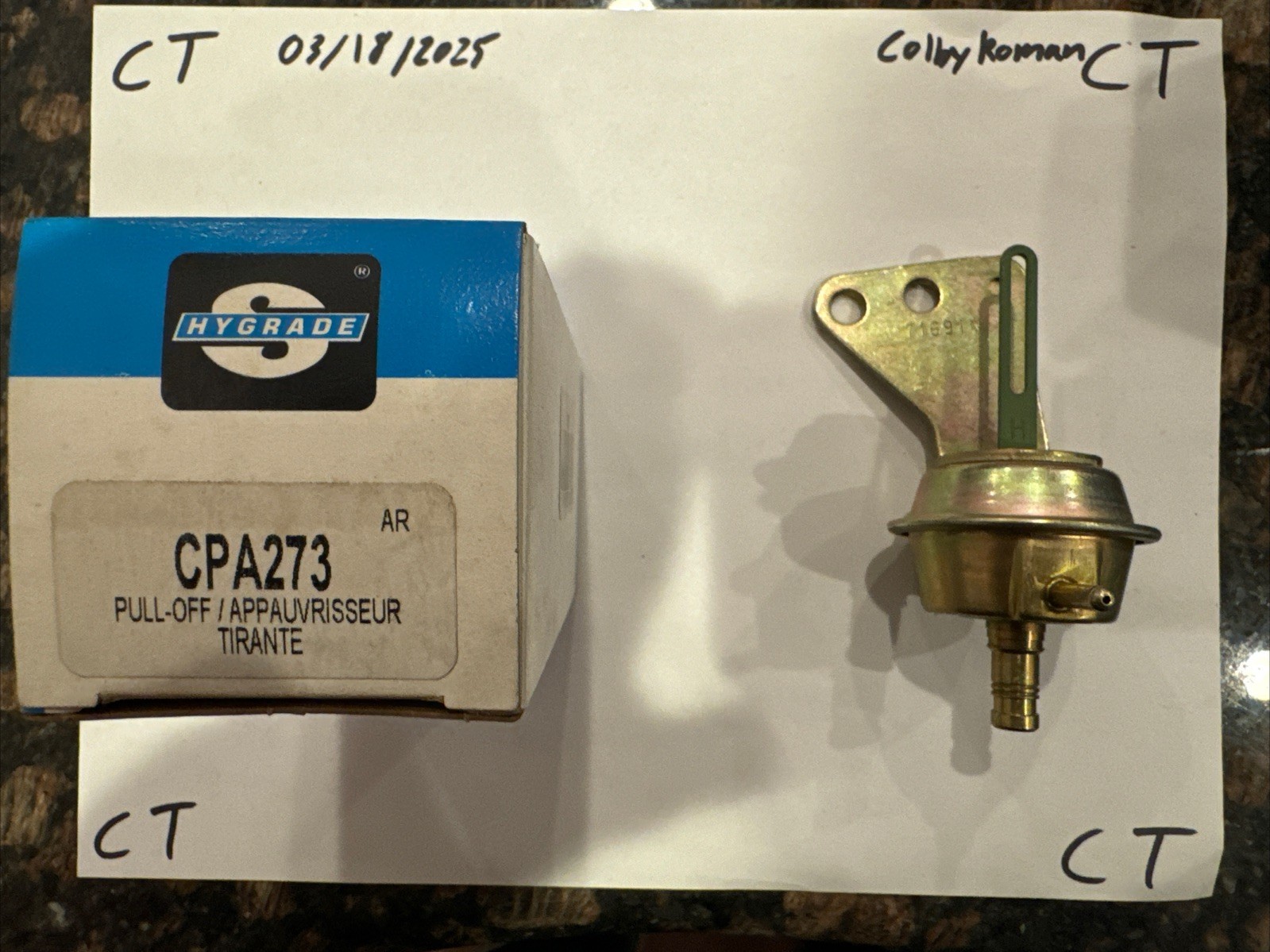 Standard Hygrade Choke Pull Off Assembly CPA-273 - Image 3