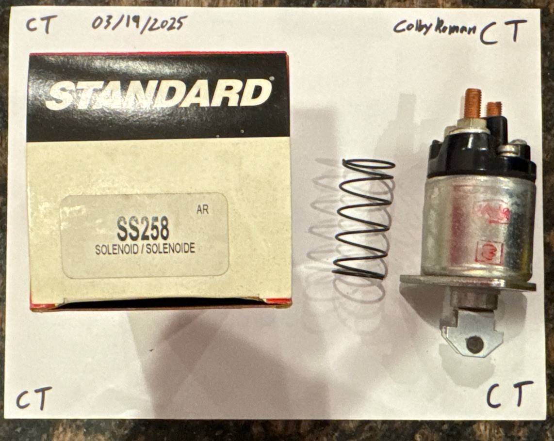 Standard Motor Products SS-258 Starter Solenoid For 66-81 124 128 850