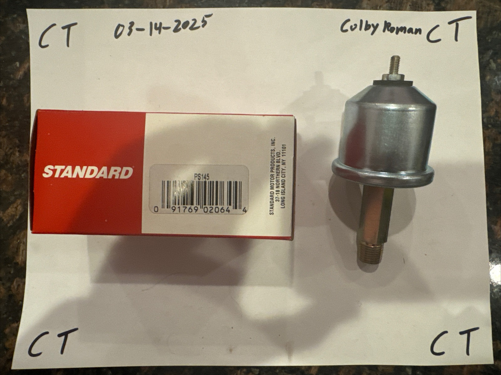 Standard PS-145 Engine Oil Pressure Sender Switch For Gauge - Image 3