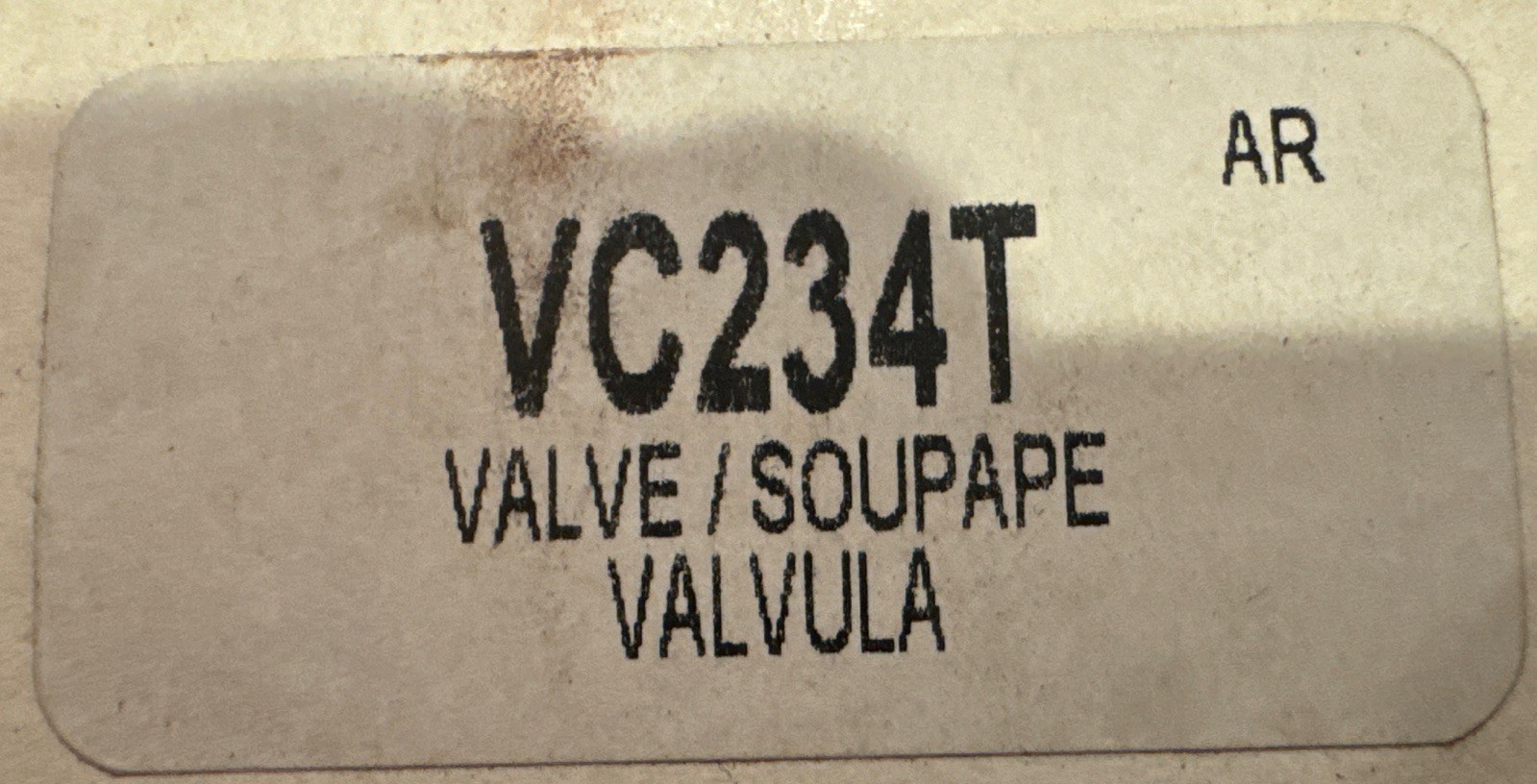 Standard Valve/Soupape Valvula VC234T - Image 3