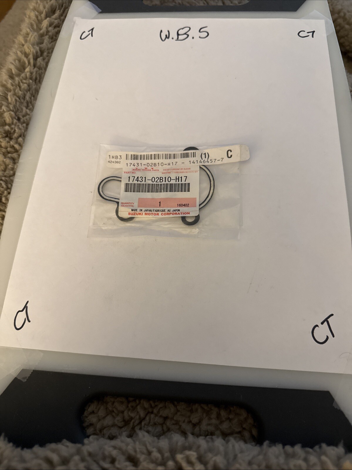 Suzuki 17431-02B10-H17 Joint Water Pump RM80 80 RM 86/95 #S6