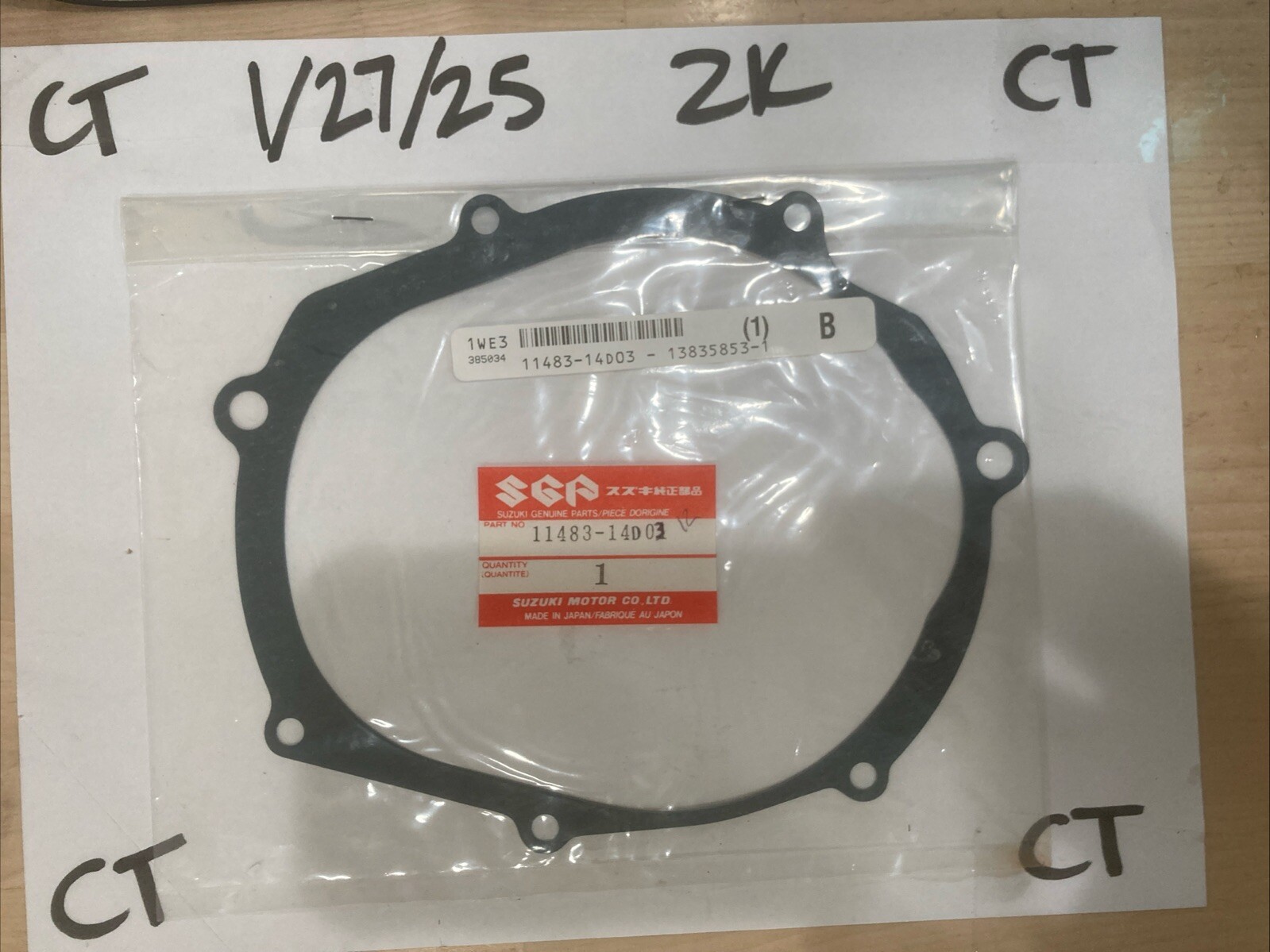 Suzuki DR250 11483-14D03 Magneto Cover Gasket