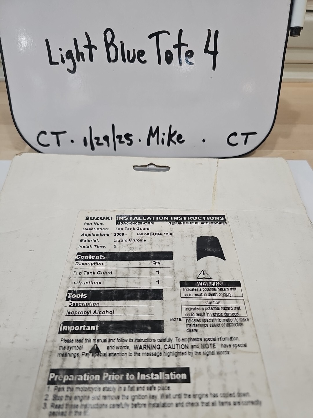 Suzuki Genuine Accessories 990A0-64029-CRM Chrome Top Tank Guard For 08 Hayabusa - Image 4