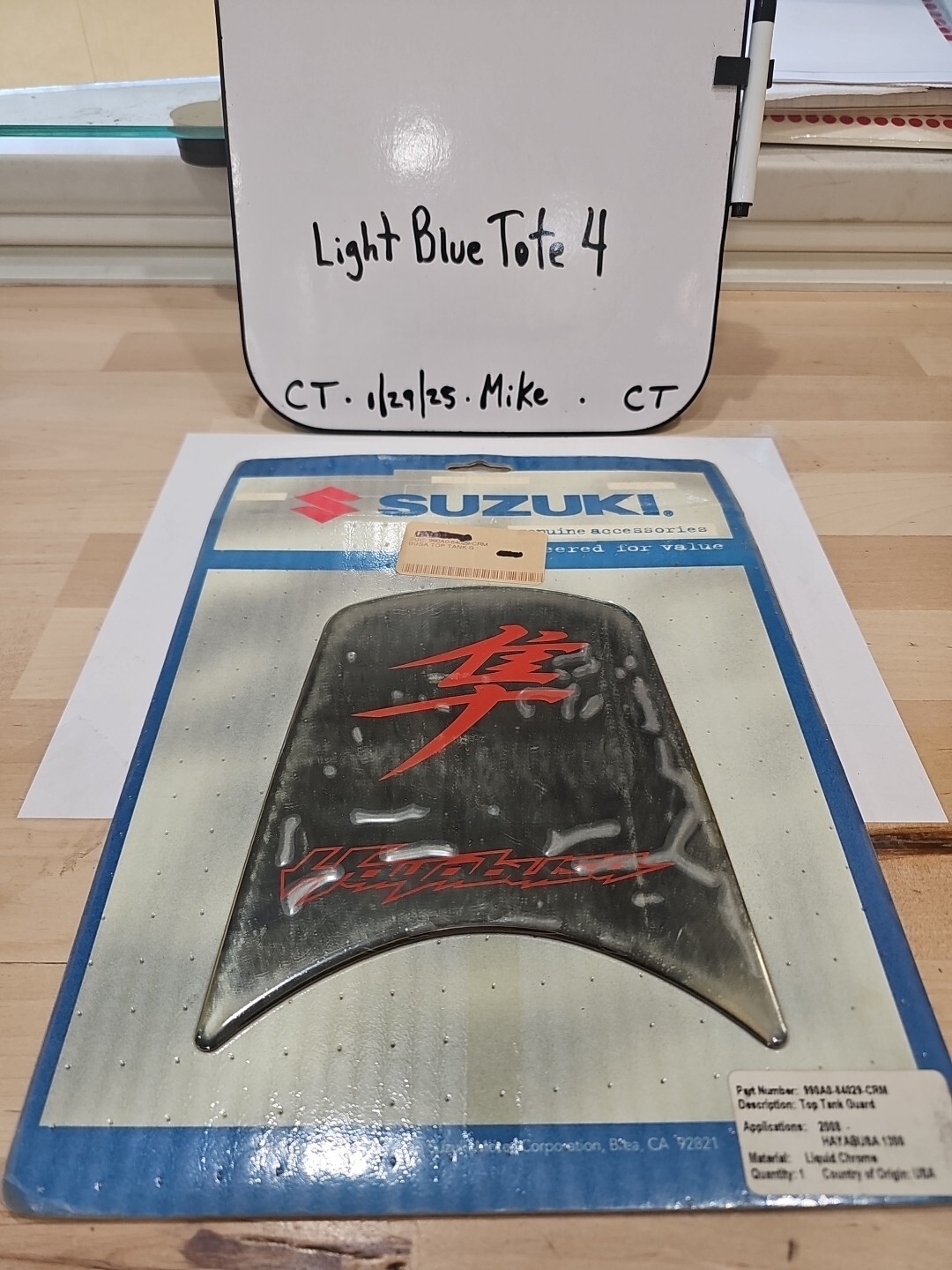 Suzuki Genuine Accessories 990A0-64029-CRM Chrome Top Tank Guard For 08 Hayabusa