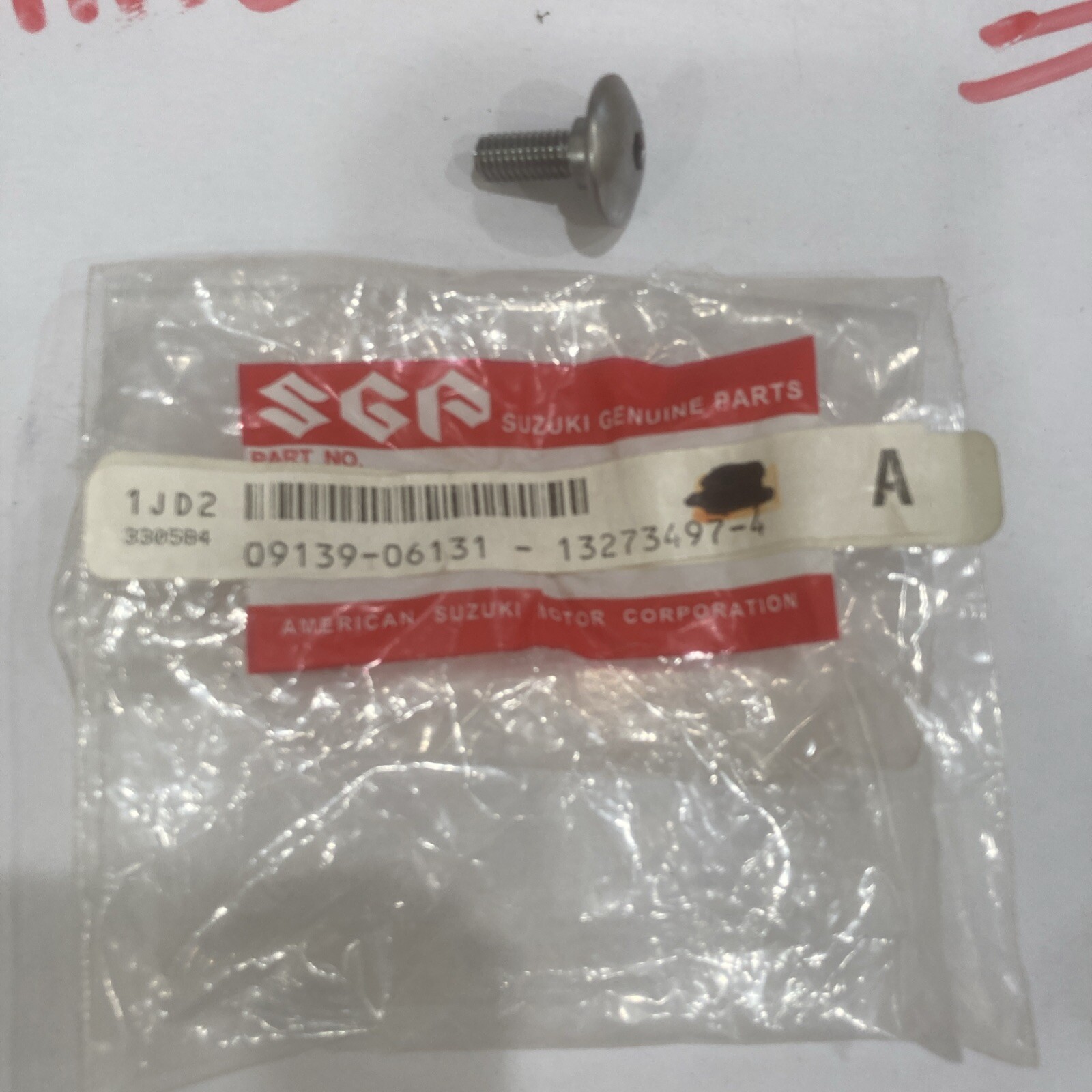 Suzuki OEM Factory Part Screw, Front Fender 09139-06131 (sold Individual) - Image 3