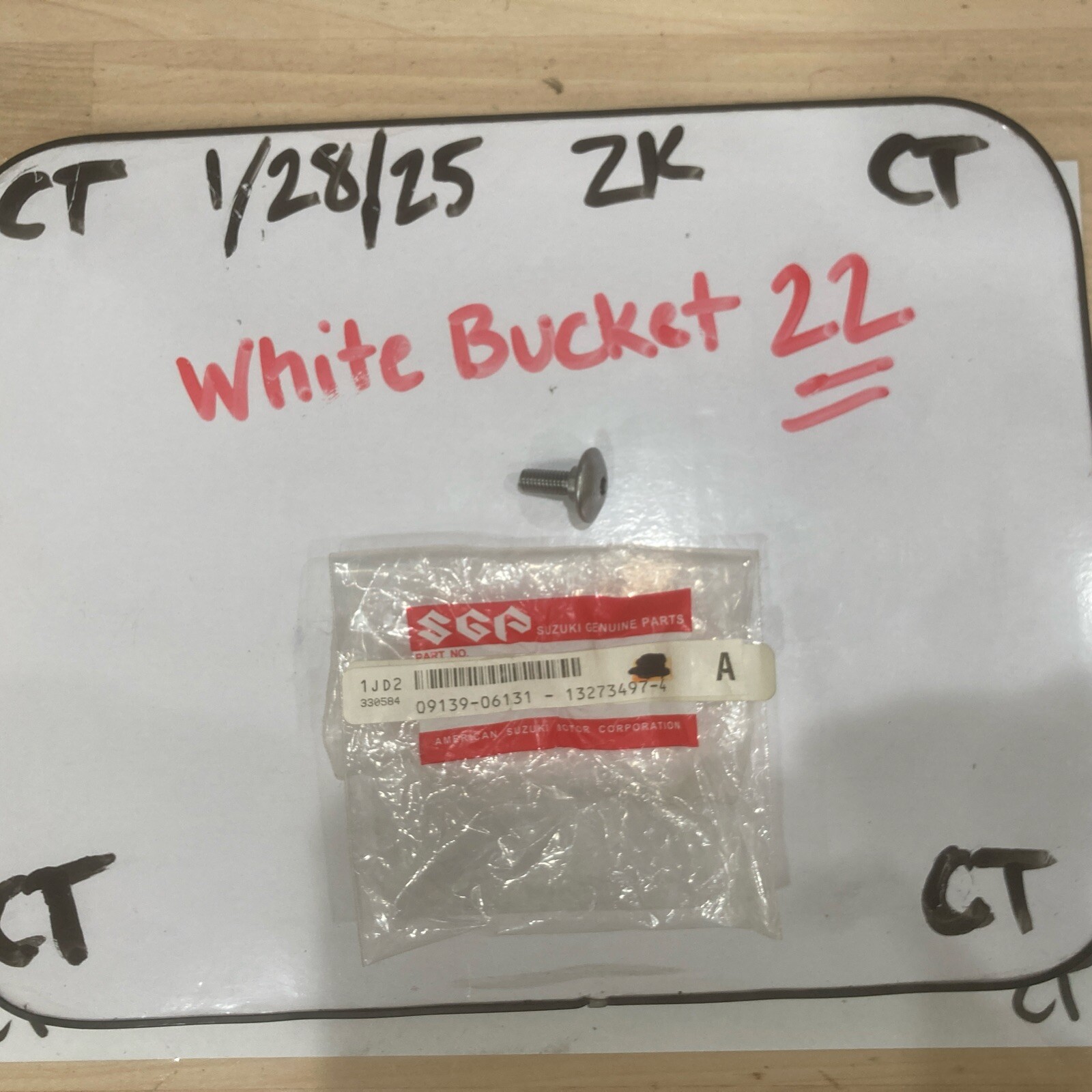 Suzuki OEM Factory Part Screw, Front Fender 09139-06131 (sold Individual)