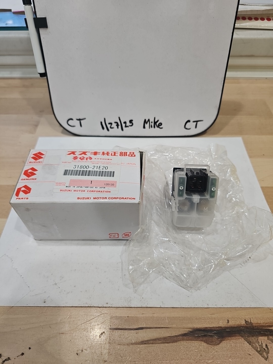 Suzuki OEM Starter Relay Solenoid 94-97 RF900 97-18 VZ800 VL1500 31800-21E20